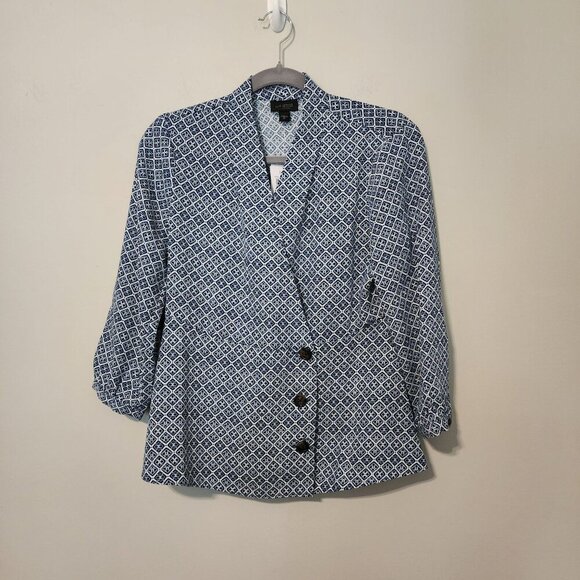 New J.Jill Wearever collection jacket blazer sz XS lightweight button front - Picture 1 of 12